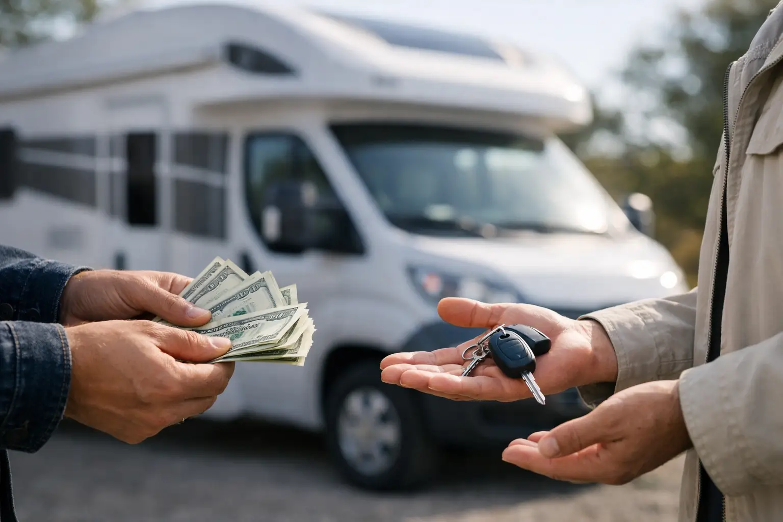 Cash Payment Safety When Selling a Motorhome