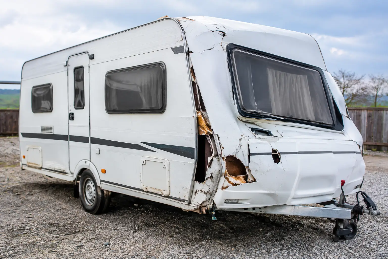 A Damaged Caravan Sale Example Explained