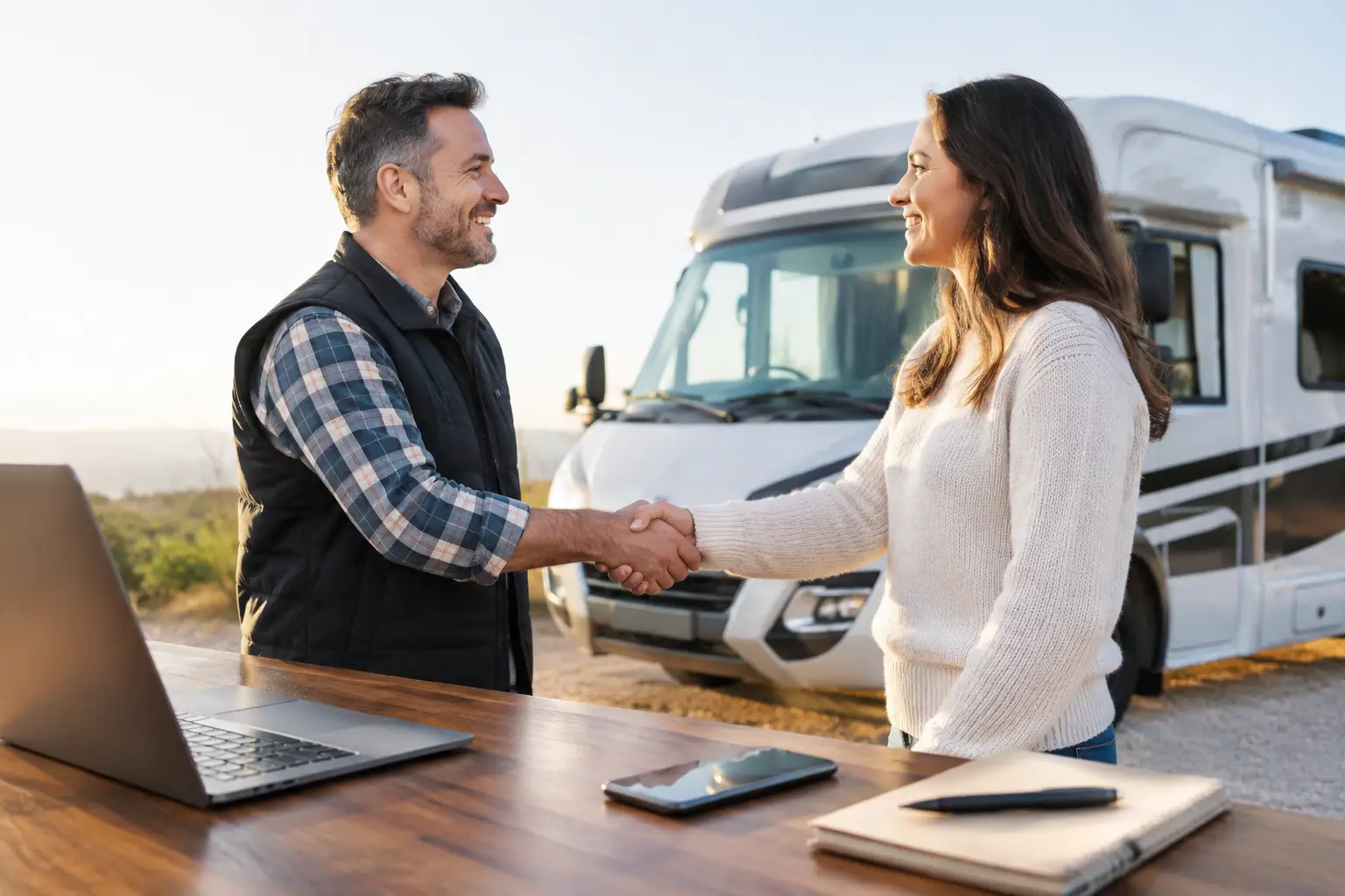 When Are Funds Transferred for a Motorhome Sale?